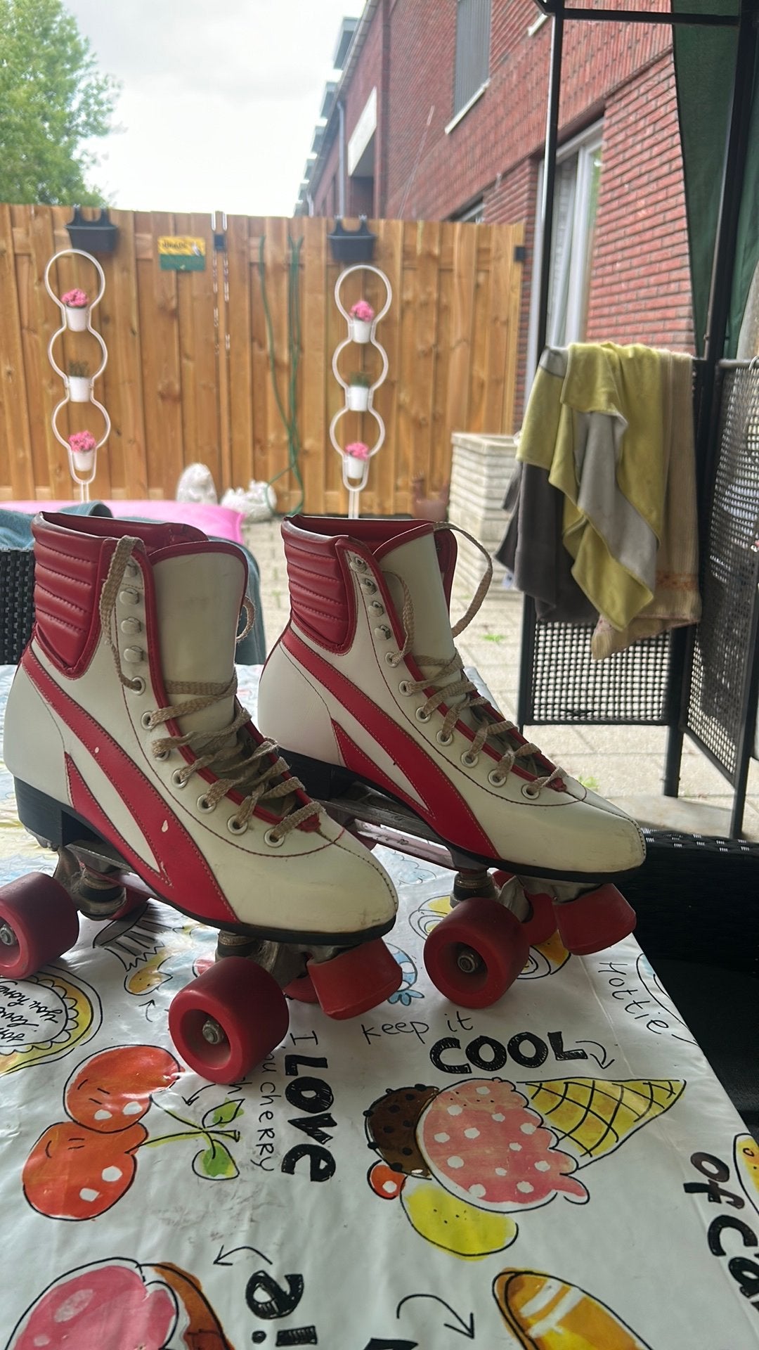 Rolschaatsen retro vintage maat 42, Ophalen, Zo goed als nieuw