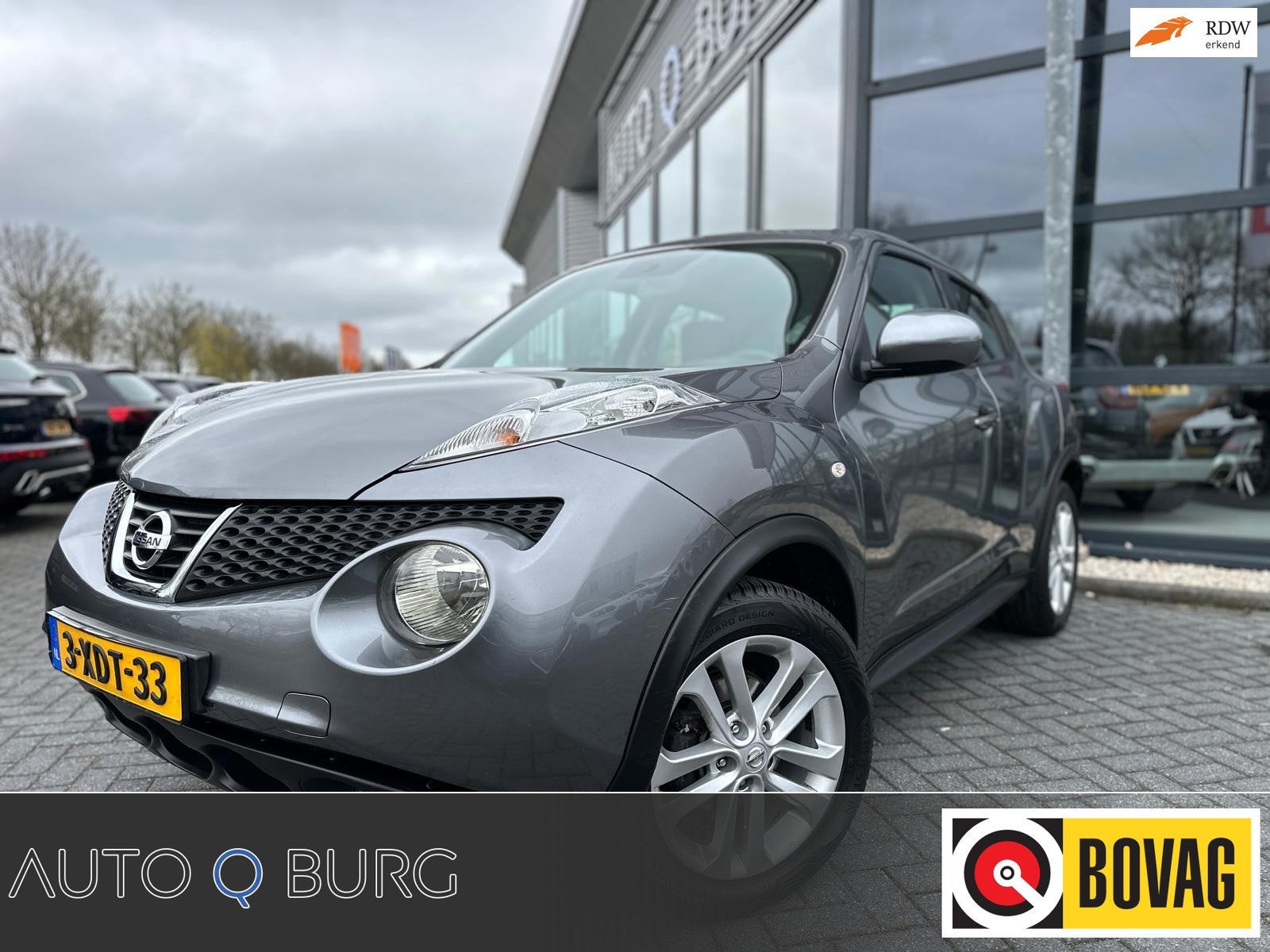 Nissan Juke 1.6 Acenta | Automaat | Trekhaak | Cruise | Airc, Euro 5, Stof, 4 cilinders, Grijs