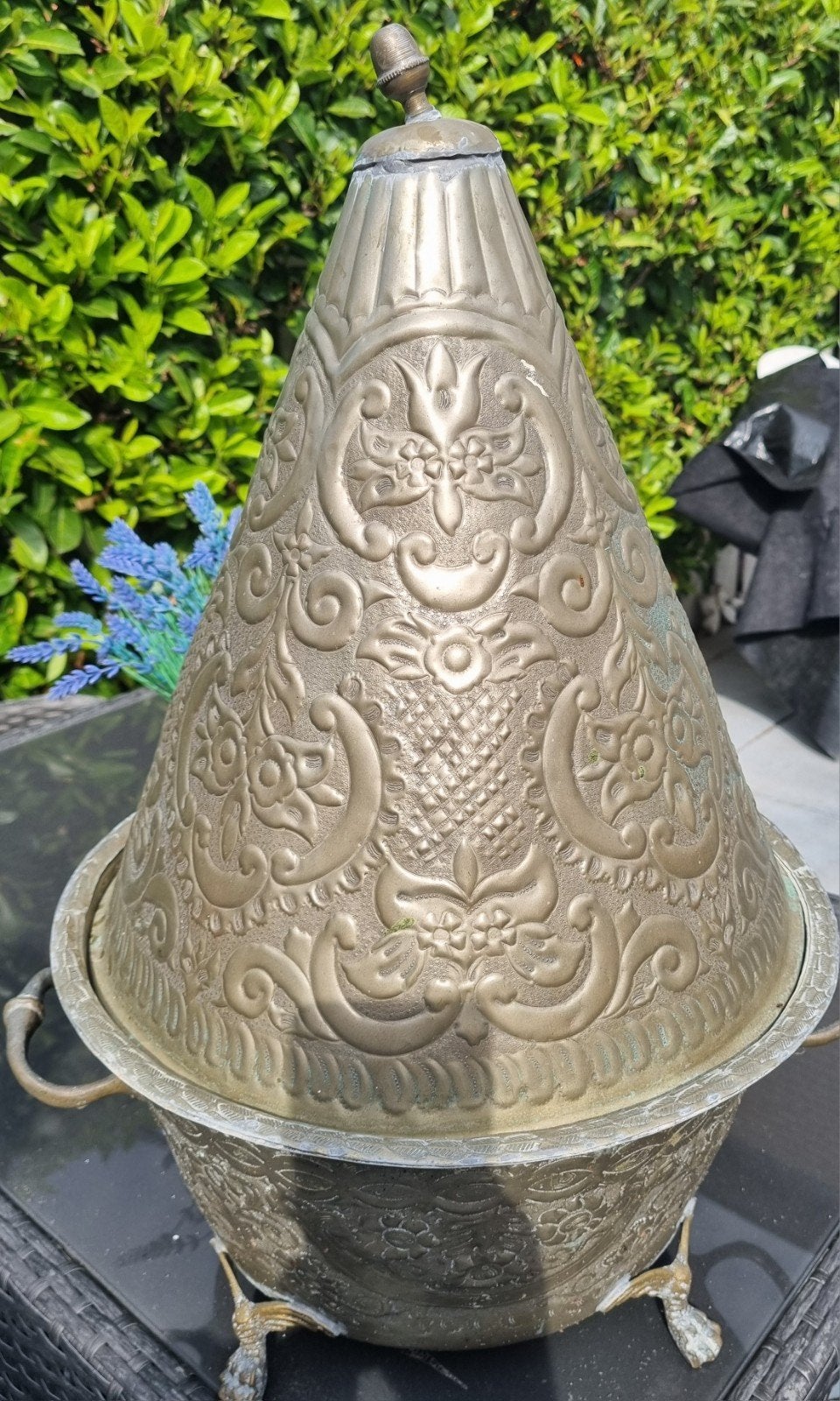 Marokkaanse antieke broodtrommel, Ophalen of Verzenden