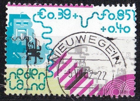 Kinderzegels – Brief wordt gepost - gebruikt – NVPH 2013d, Ophalen of Verzenden, Na 1940, Gestempeld