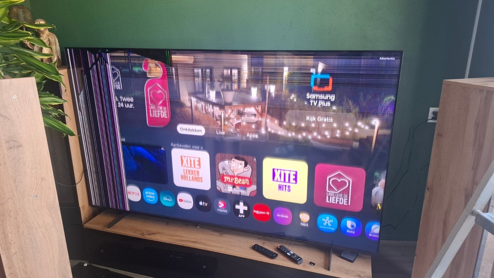 Samsung 85 inch Smart TV met scherm defect - voor onderdelen, Ophalen, LED, 50 Hz, Samsung