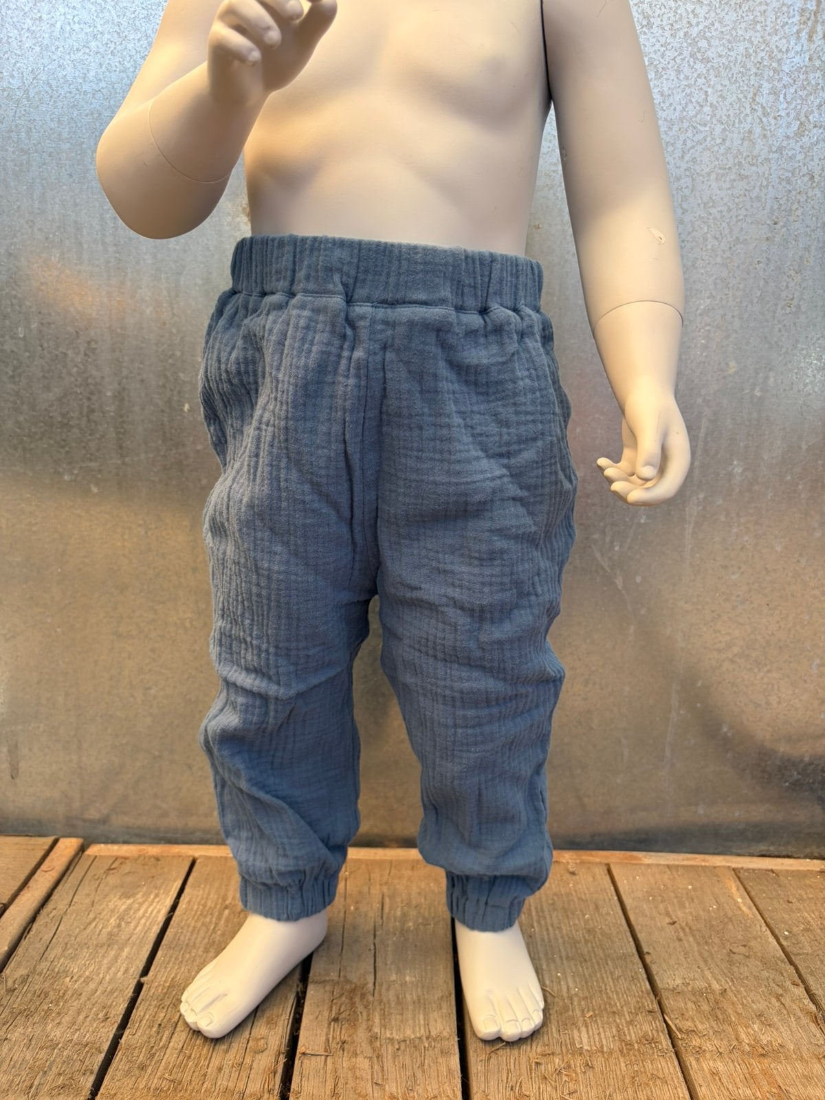 Charlie petite broek blauw 2 jaar waffle, Ophalen of Verzenden, Zo goed als nieuw, Broek