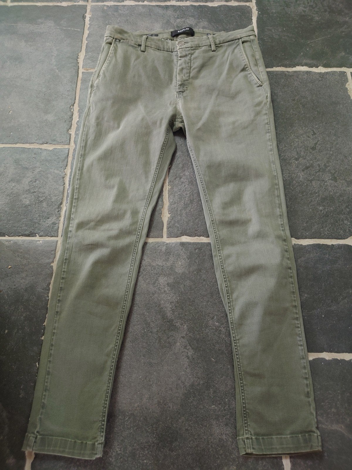 Replay HYPERFLEX, Zeumar, Slim Jeans, zgan! W34 L32, Rob3432, Kleding | Heren, Spijkerbroeken en Jeans, Overige kleuren, Ophalen of Verzenden