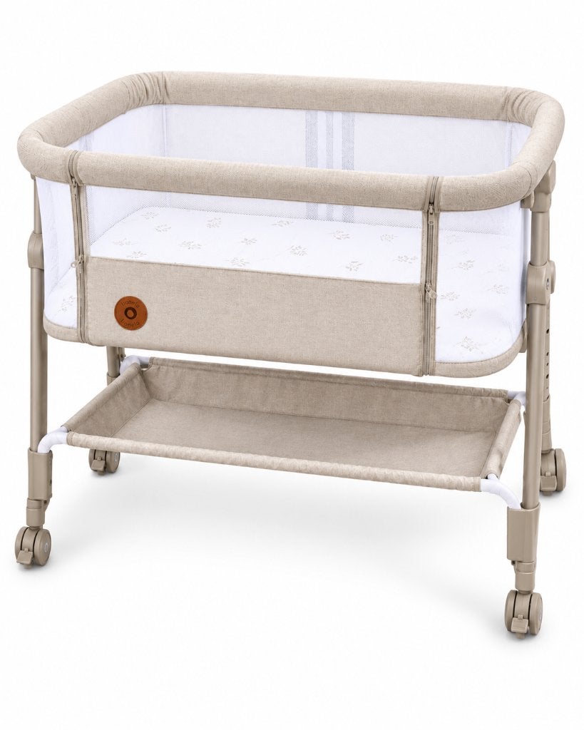 Lionelo Luna Co-Sleeper Babybed Beige met Matras, Kinderen en Baby's, ., Ophalen of Verzenden, Zo goed als nieuw, .