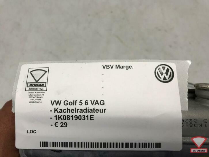 vw golf 5 6 vag kachelradiateur 1k0819031e, Gebruikt, Volkswagen, Volkswagen AG, Berliner Ring 2
38440  Wolfsburg, DE
