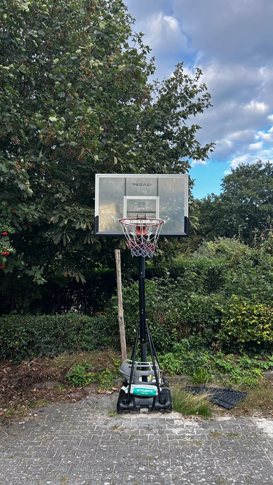 Pegasi basketbalpaal + SKLZ retoursysteem, Ophalen, Gebruikt, Ring, Bord of Paal