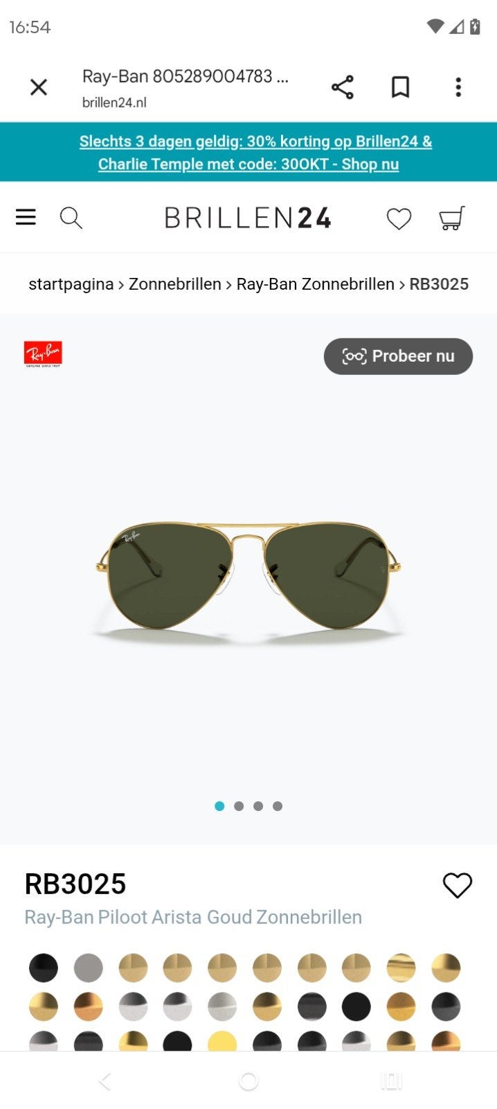 rayban zonnebril, Ophalen of Verzenden, Zo goed als nieuw, Zwart, Ray-Ban