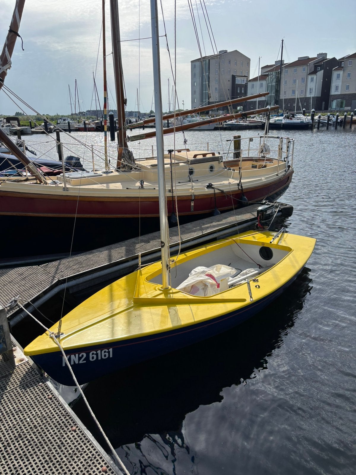 Open zeilboot met ligplaats en trailer, Ophalen of Verzenden, Zo goed als nieuw