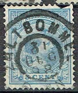 Nederland 1891 nr 35 Prinses  Wilhelmina ZALTBOMMEL, Verzenden, Gestempeld, Koningshuis