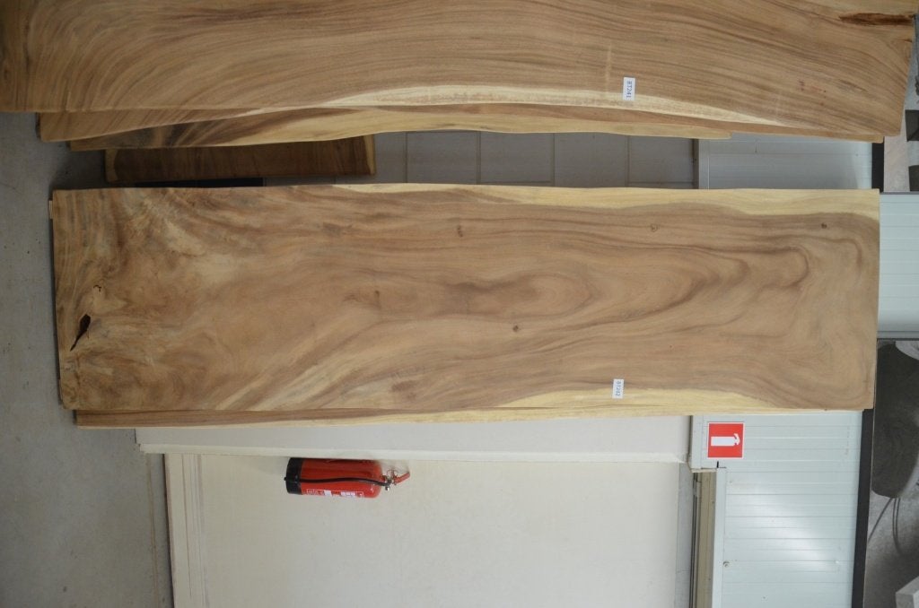 Boomstamtafel 300 cm suar -BT 242- 3 meter boomstamtafel, Huis en Inrichting, Metaal, Rechthoekig, Nieuw, 200 cm of meer