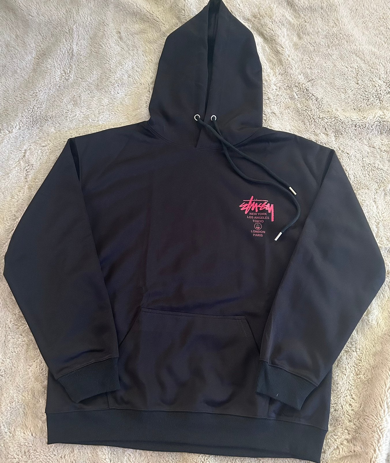 Zwarte stussy Hoodie jongens/meisjes (Nieuw), Ophalen of Verzenden, Zo goed als nieuw, Zwart