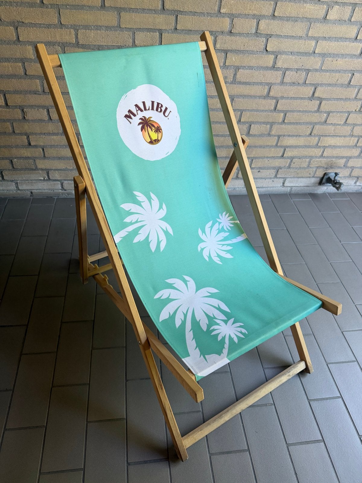 Strandstoel Malibu - Inklapbaar en Verstelbaar, Ophalen of Verzenden, Zo goed als nieuw, Hout, Inklapbaar