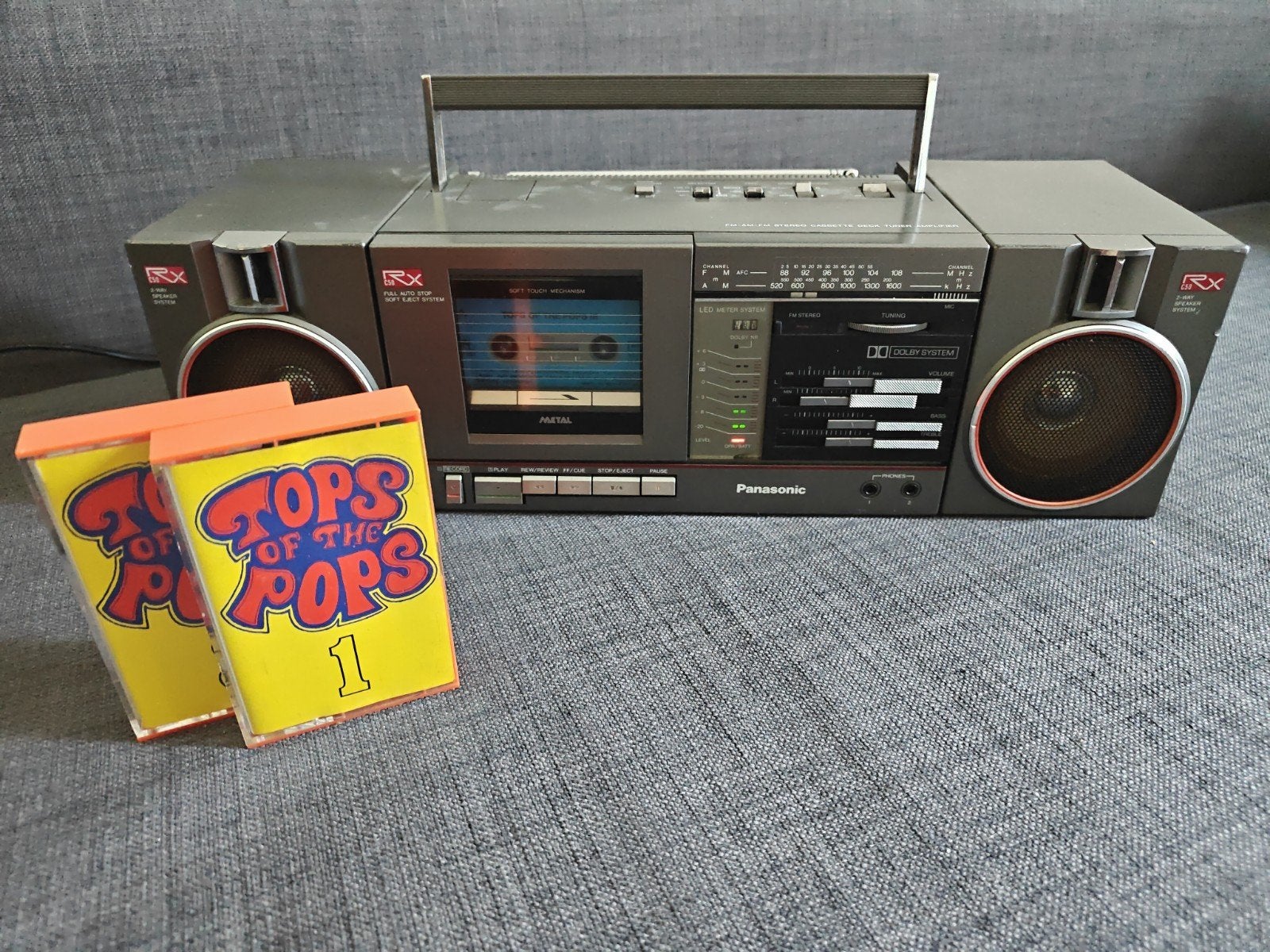 Panasonic RX-C50S radio cassette boombox ghettoblaster, Audio, Tv en Foto, Radio's, Verzenden, Gebruikt, Radio