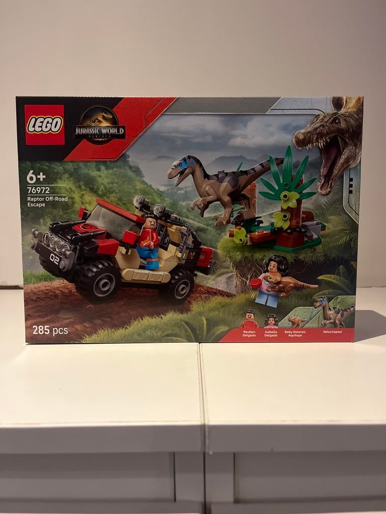 LEGO Jurassic World 76972 Raptor Off-Road Escape NIEUW, Jurassic World, Lego, Nieuw, Ophalen of Verzenden