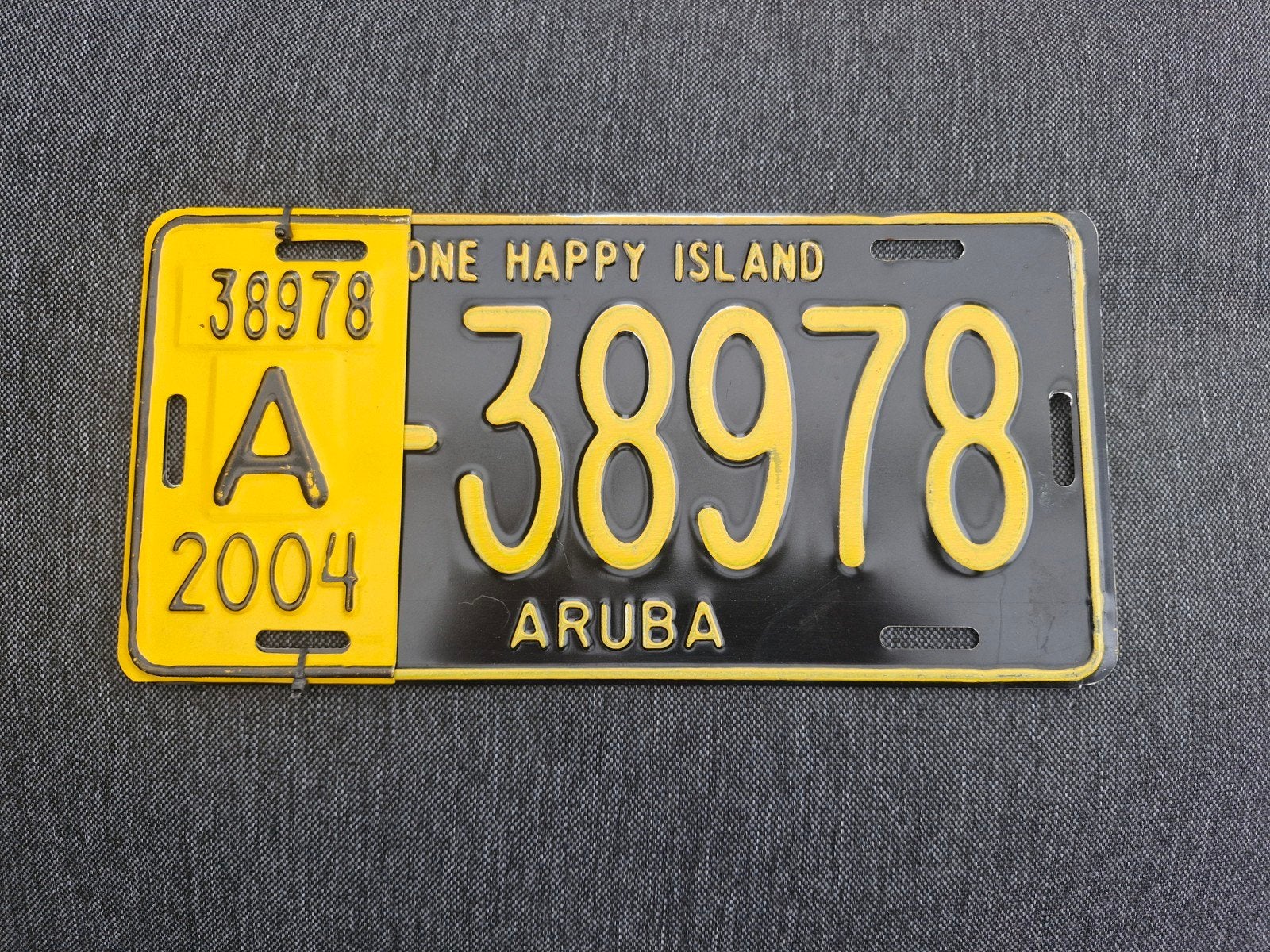 Aruba kentekenplaat nummerbord Nummerplaat License plate, Verzenden, Gebruikt, Auto's