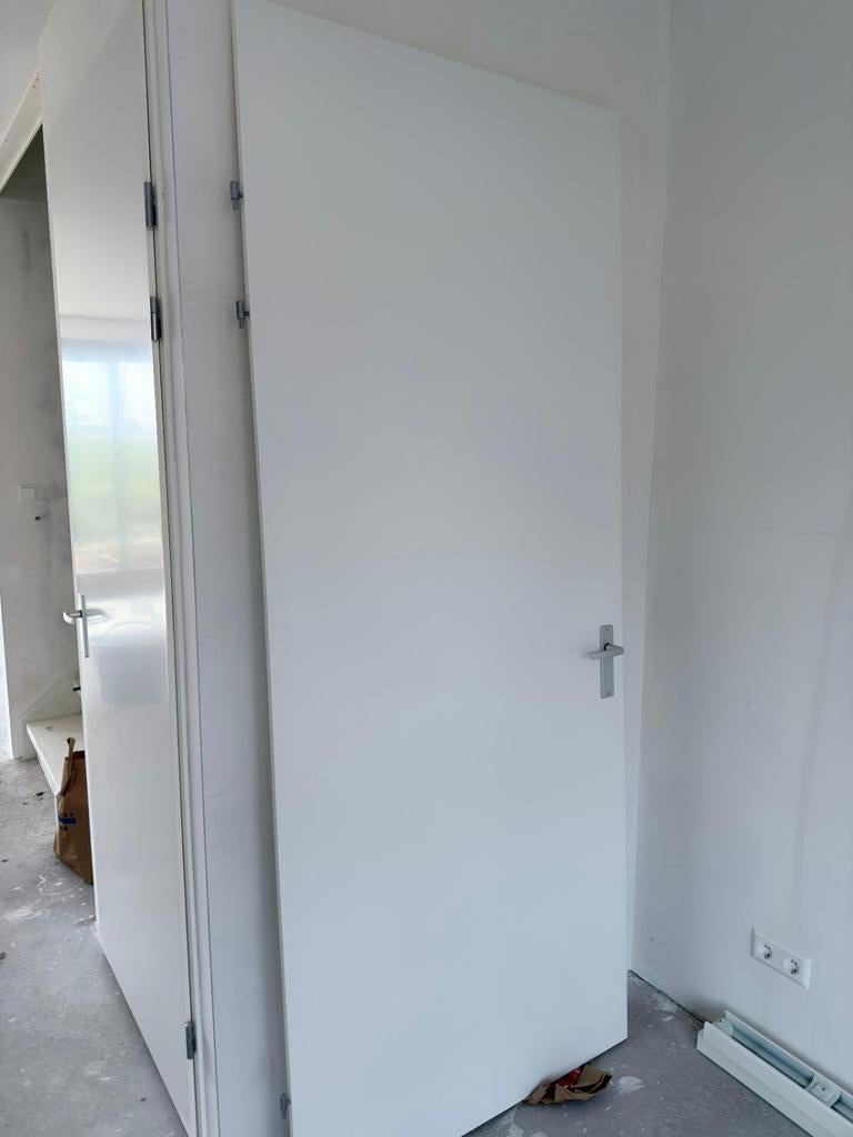 Nieuwe witte opdekdeur 93x231,5 cm, Ophalen, Nieuw, Binnendeur, 215 cm of meer