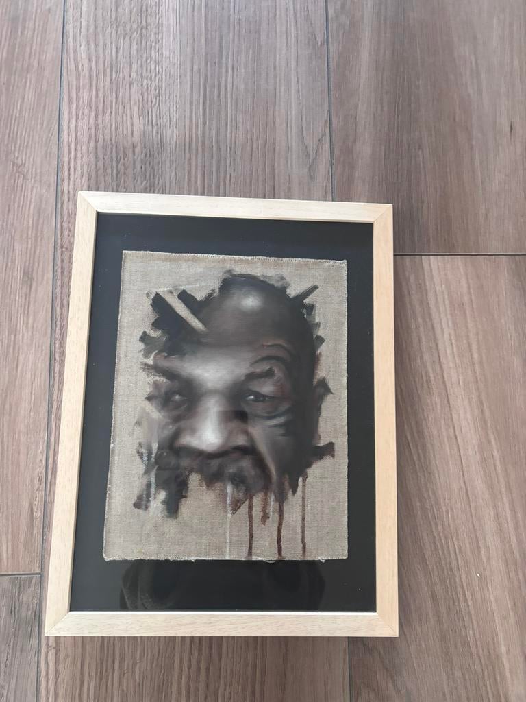 Mike Tyson schilderij, Minder dan 50 cm, Nieuw, Ophalen of Verzenden, Minder dan 50 cm