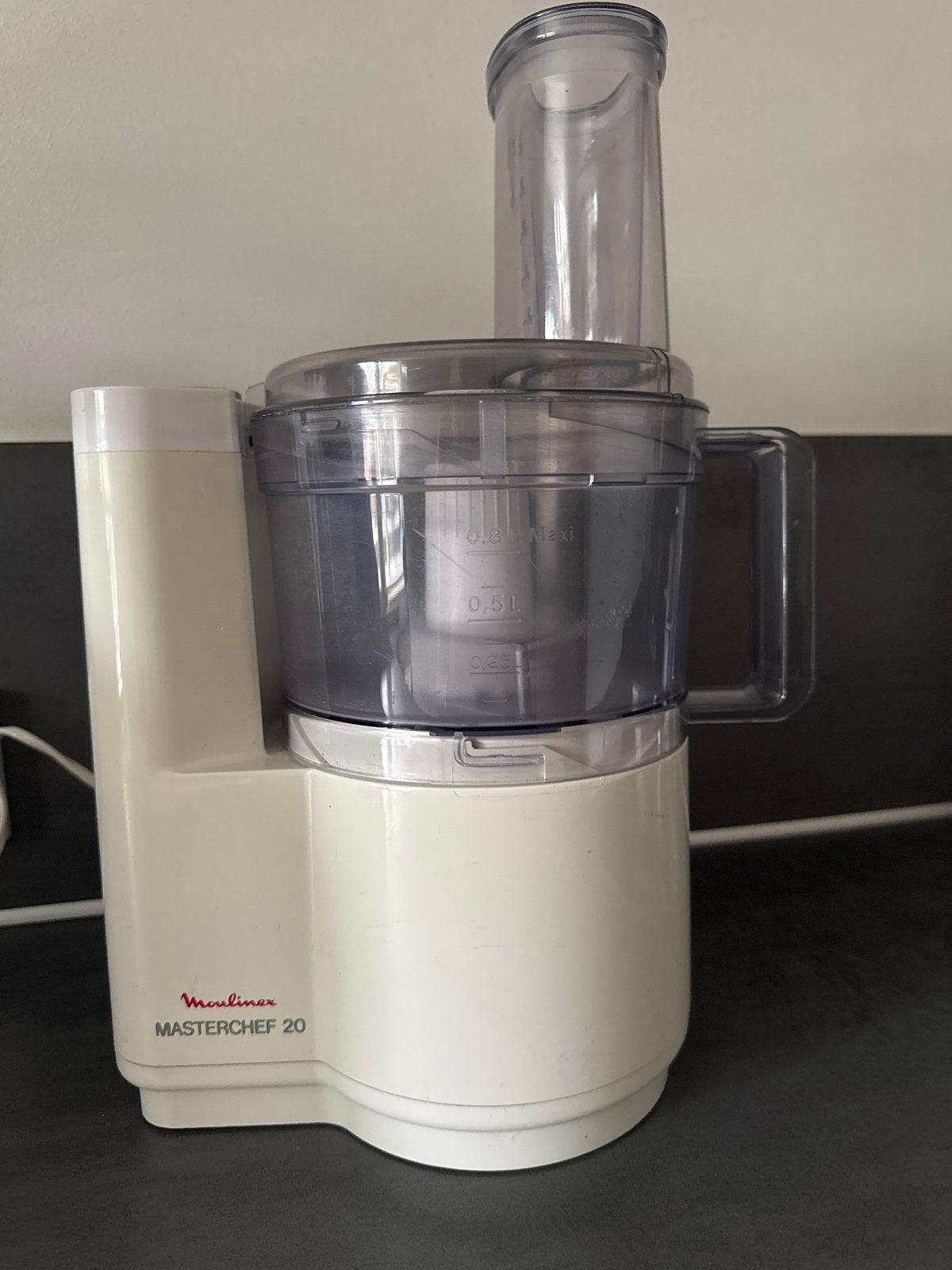 Moulinex Masterchef 20 Keukenmachine, Minder dan 1 liter, Ophalen of Verzenden, Gebruikt, 1 snelheid