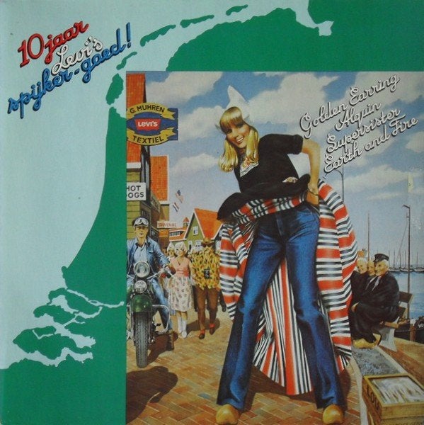 LP - 10 Jaar Levi's spijkergoed - Nederbeat/pop, Beschermende buitenhoes, LP, Ophalen of Verzenden, Zo goed als nieuw