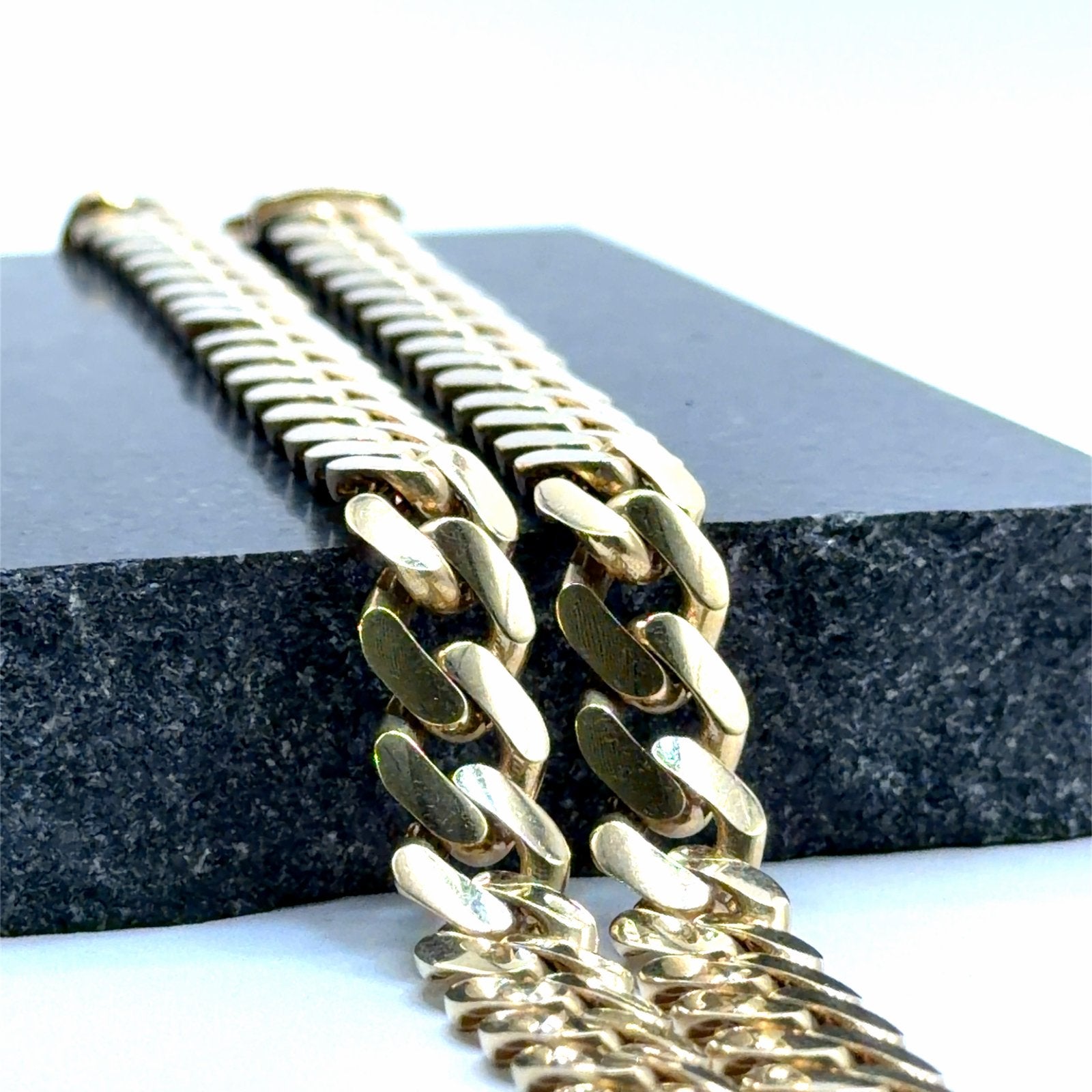 Gouden schakelketting - Nieuw, Www.bredajuwelier.nl, Nieuw, Ophalen of Verzenden, Www.bredajuwelier.nl