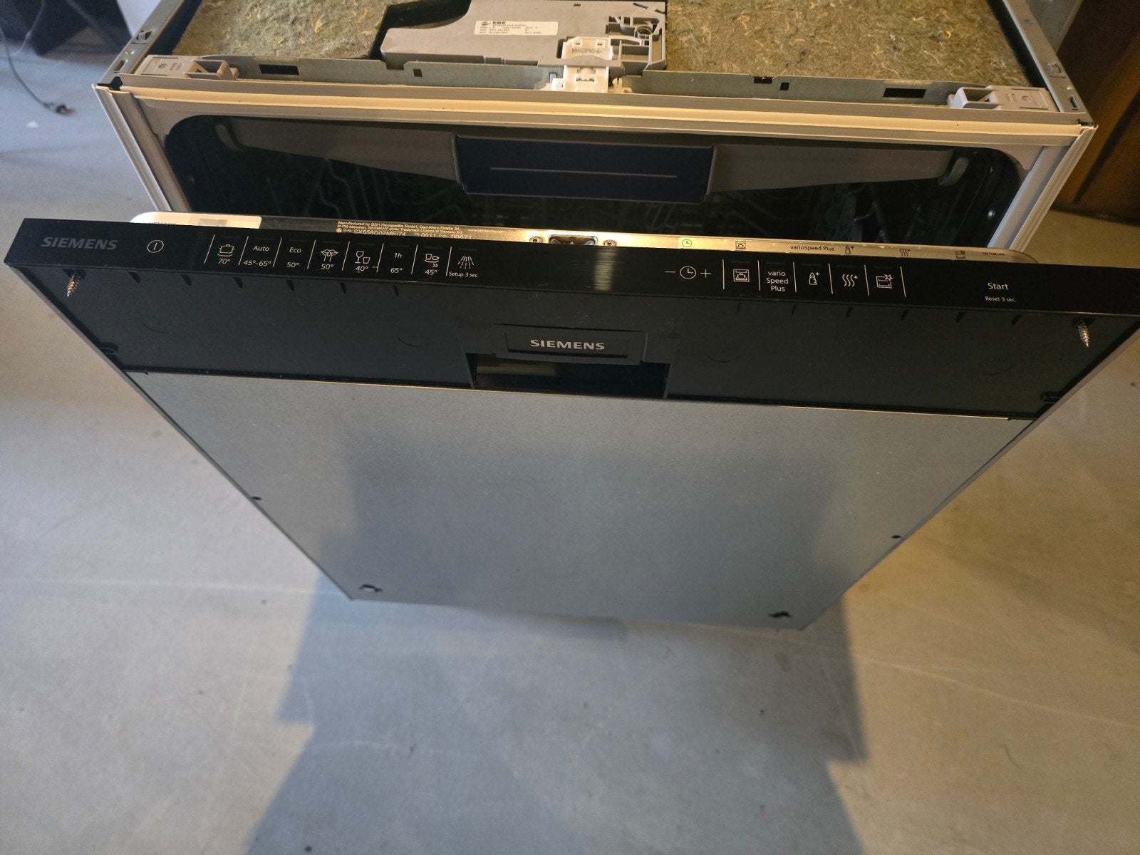 Siemens Inbouw Vaatwasser - 1 jaar oud zgan, 60 cm of meer, Ophalen of Verzenden, Zo goed als nieuw, Inbouw