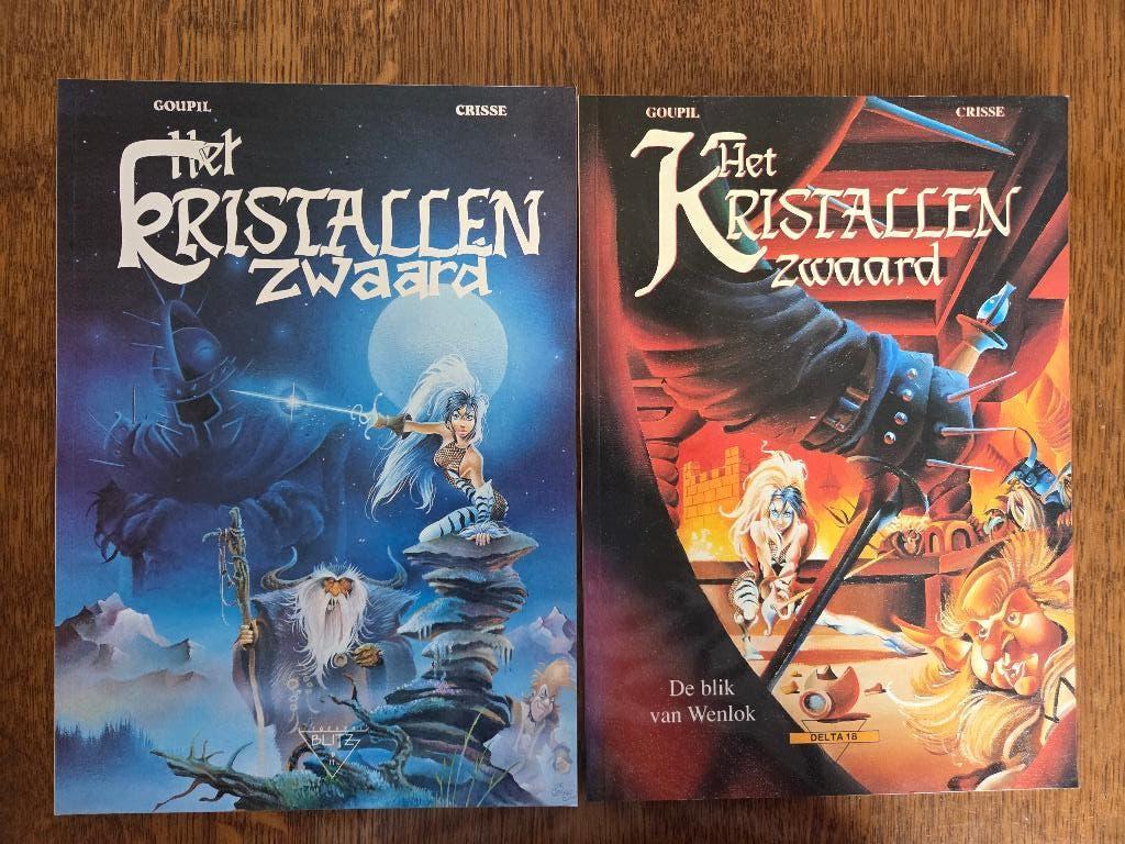 Het Kristallen Zwaard 1+2, softcover, Crisse, Goupil/ Crisse, Ophalen of Verzenden, Zo goed als nieuw, Meerdere stripboeken