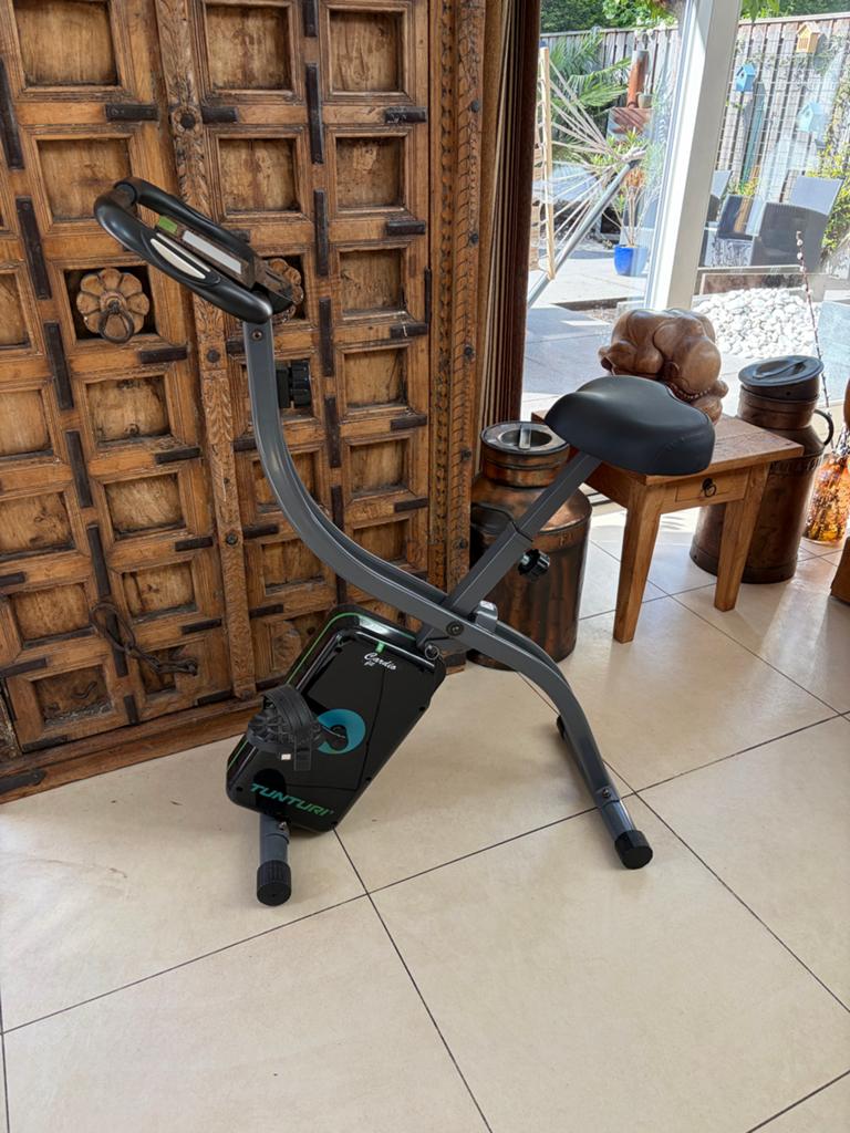 Tunturi Cardio Fit B20 Hometrainer - Opvouwbaar, Ophalen of Verzenden, Zo goed als nieuw, Metaal, Benen