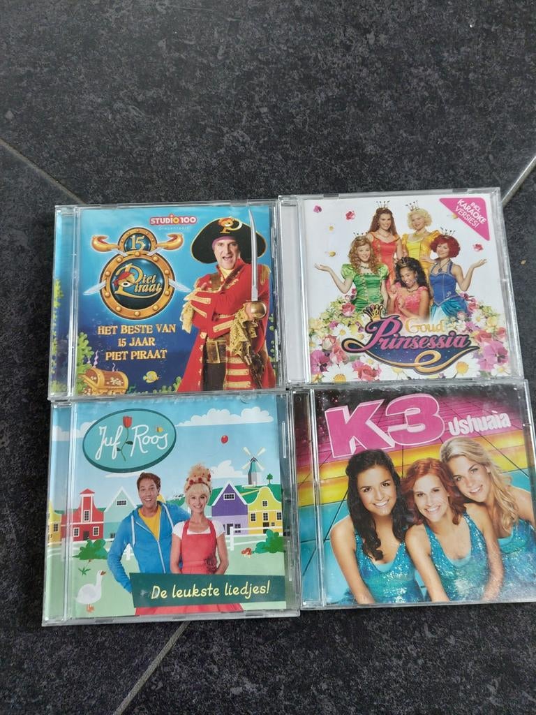 Kinder cd's  piet piraat, k3, juf roos  en prinsessia, Cd's en Dvd's, Cd's | Kinderen en Jeugd, Ophalen of Verzenden, Zo goed als nieuw