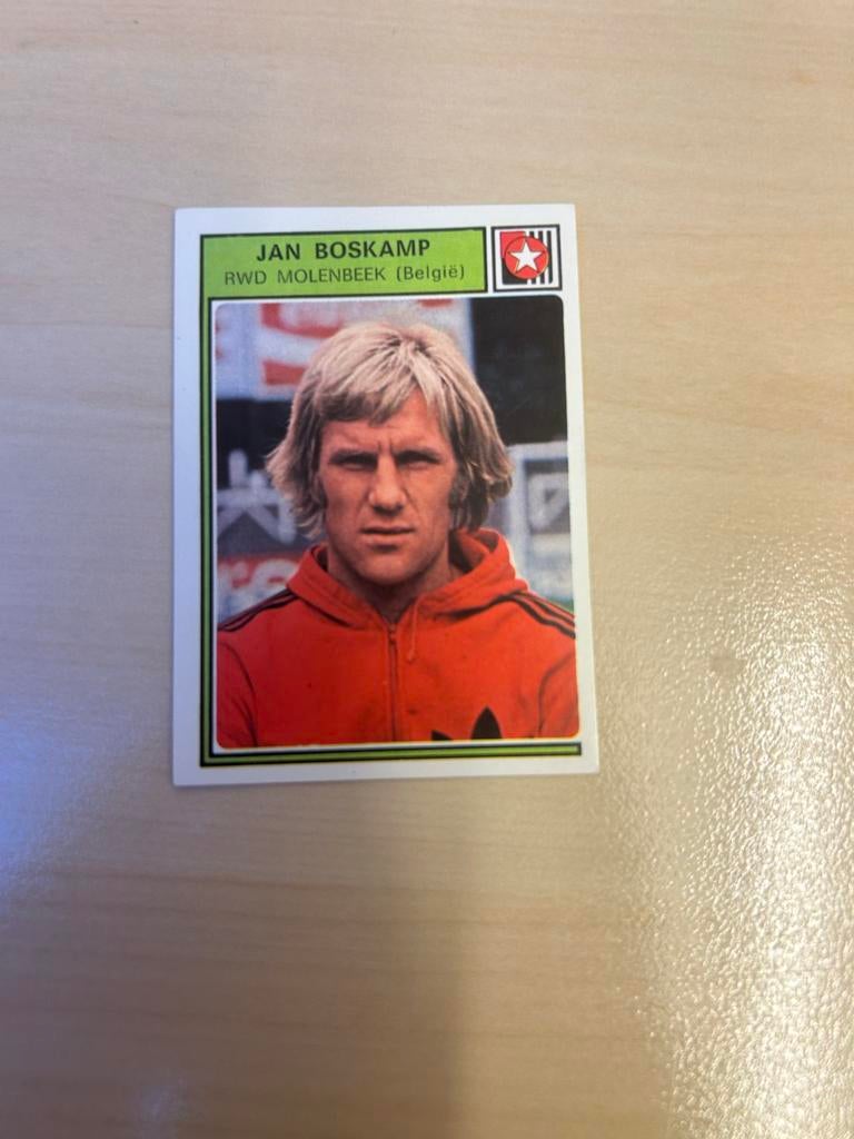 Jan Boskamp Voetbal 78 Panini Plaatje RWDM Molenbeek, Ophalen of Verzenden, Zo goed als nieuw, Sticker
