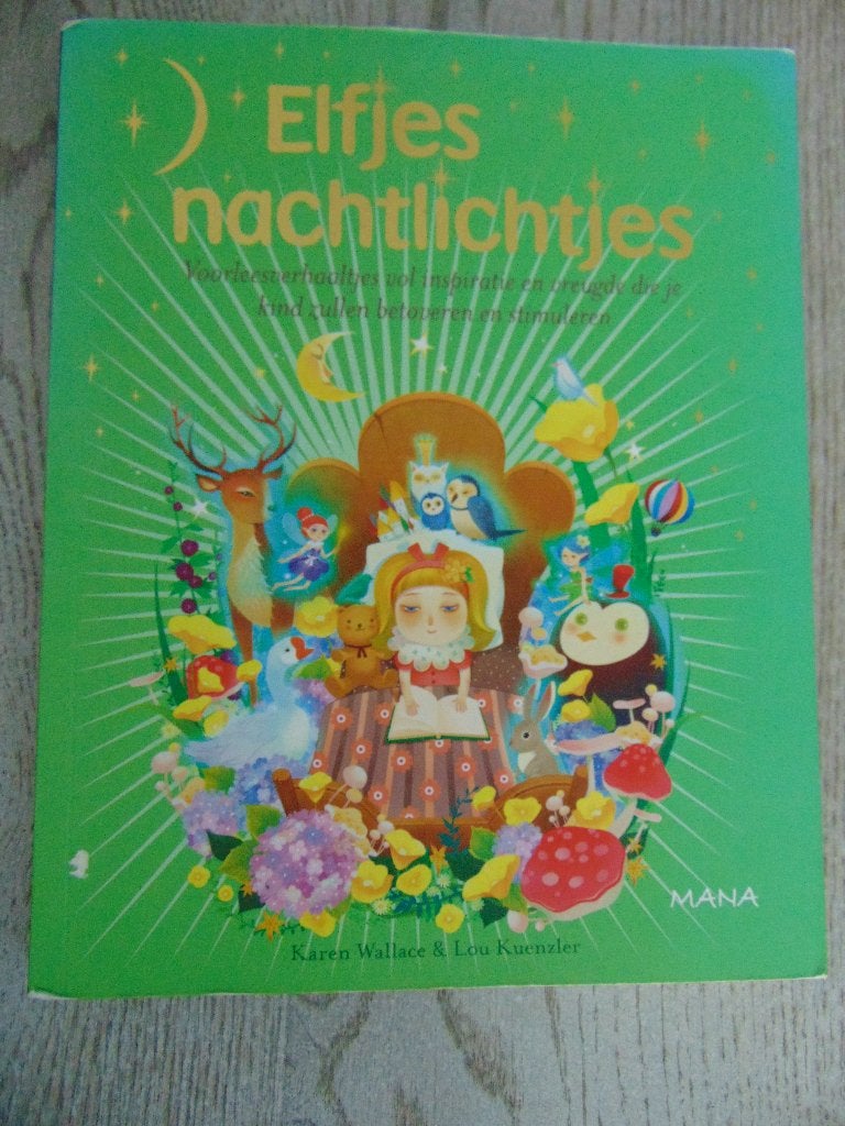 Karen Wallace - Elfjes nachtlichtjes - boek voorleesverhalen, Ophalen of Verzenden, Zo goed als nieuw, Karen Wallace, Fictie algemeen