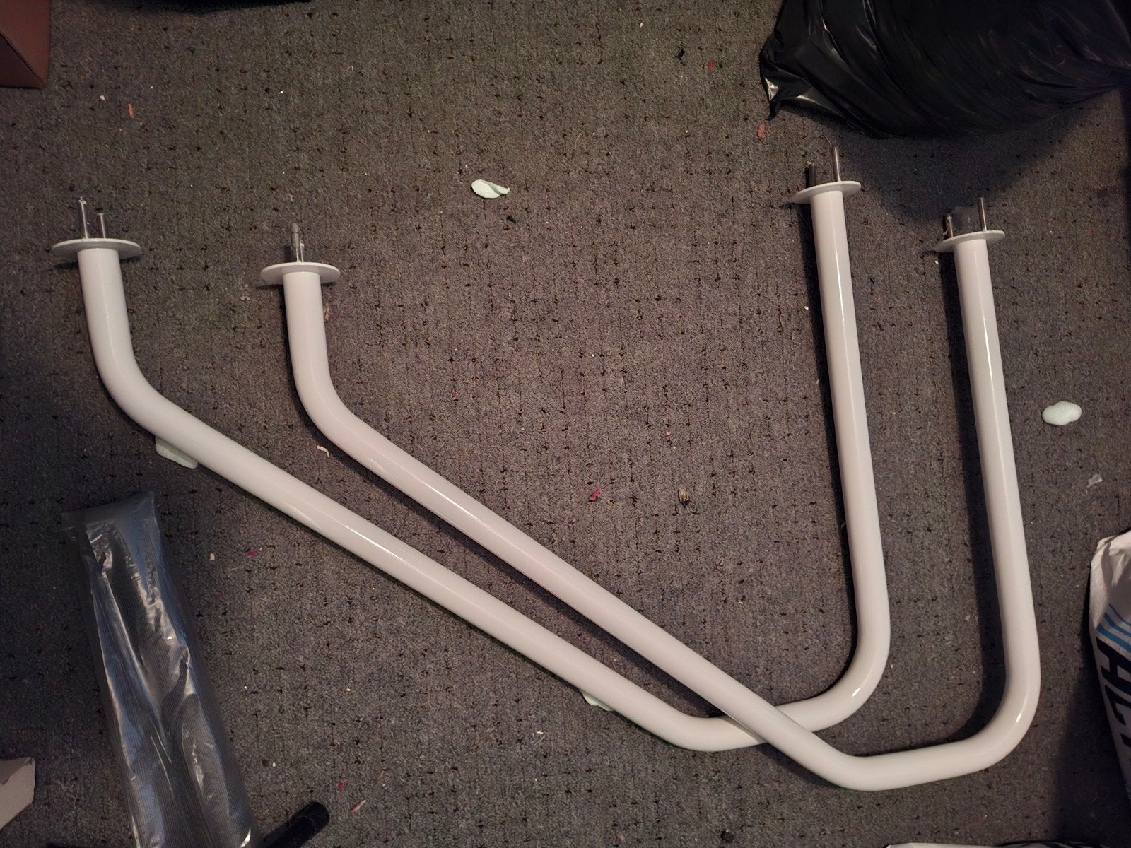 Witte metalen U-vormige poten (2 stuks), Ophalen, Nieuw