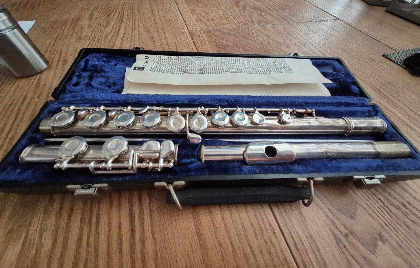 Gemeinhardt dwarsfluit met koffer, Muziek en Instrumenten, Ophalen of Verzenden, Zo goed als nieuw, Dwarsfluit, Met koffer of tas