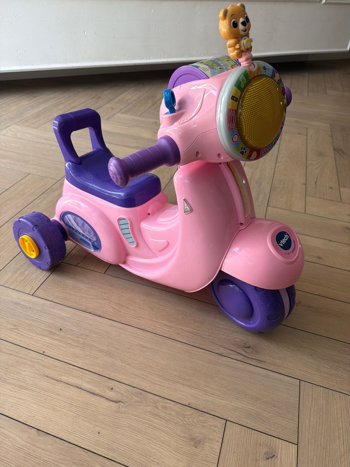 VTech 2-in-1 Loopscooter Roze, Ophalen of Verzenden, Gebruikt, Loopfiets