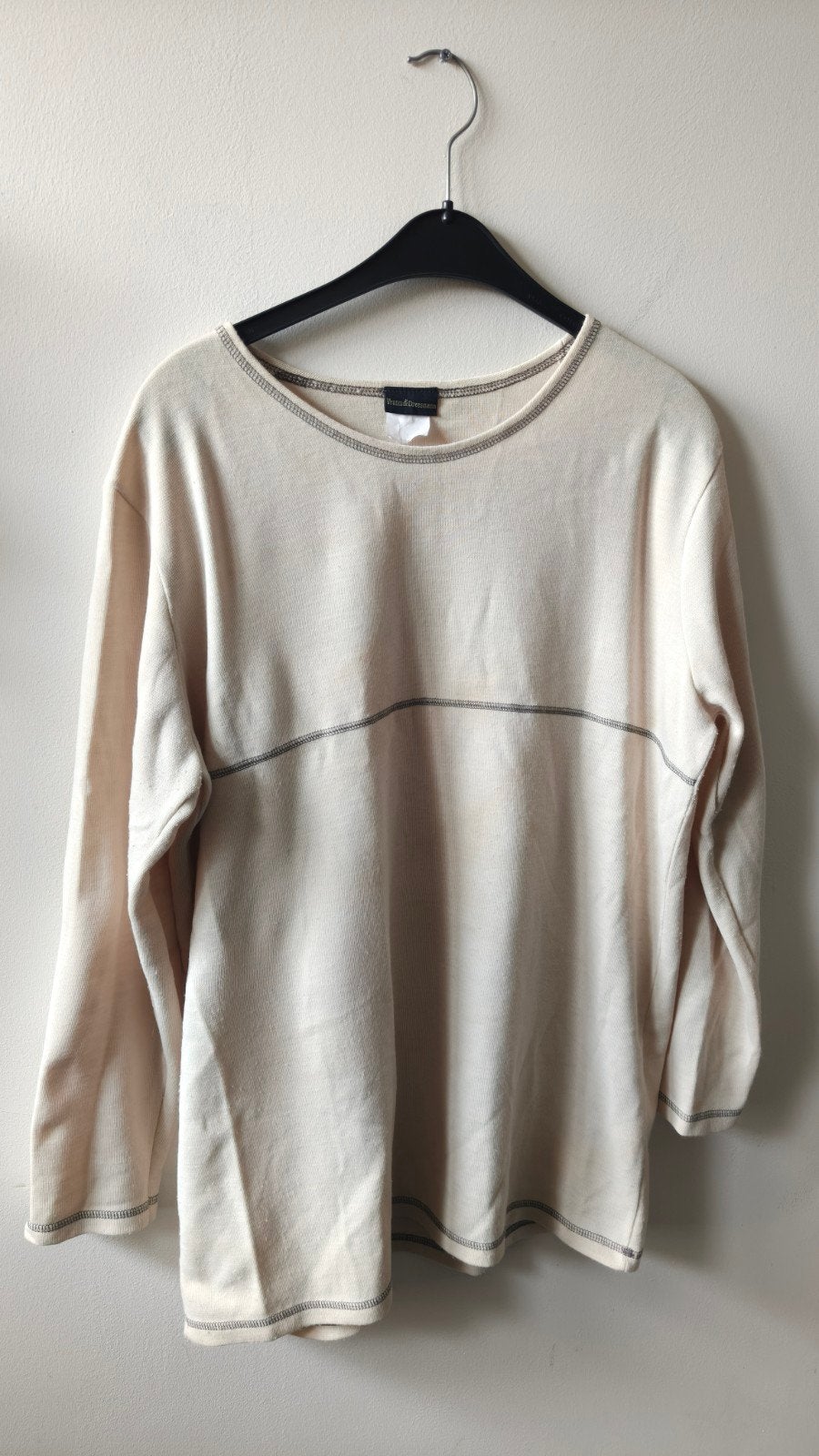 Vroom & Dreesmann Crèmekleurige Trui Maat M, Kleding | Dames, T-shirts, Gedragen, Maat 38/40 (M), Beige, Lange mouw, Ophalen of Verzenden