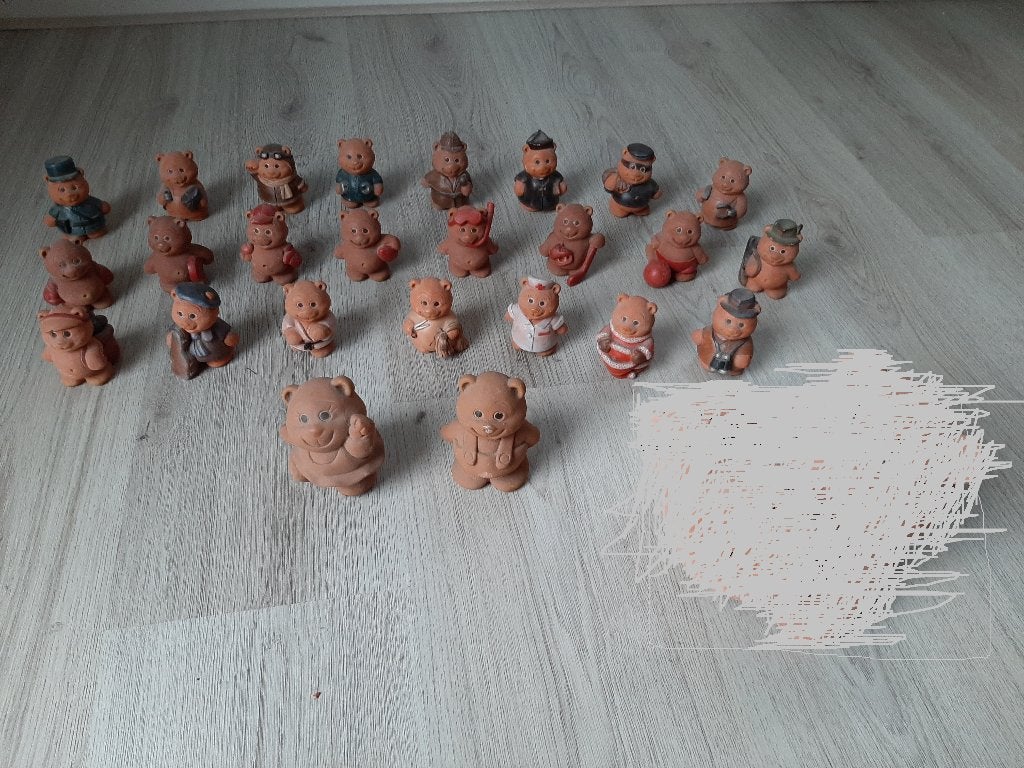Hobby/Beroepen Stenen terracotta beertjes (prijs per stuk), Ophalen, Gebruikt, Dier