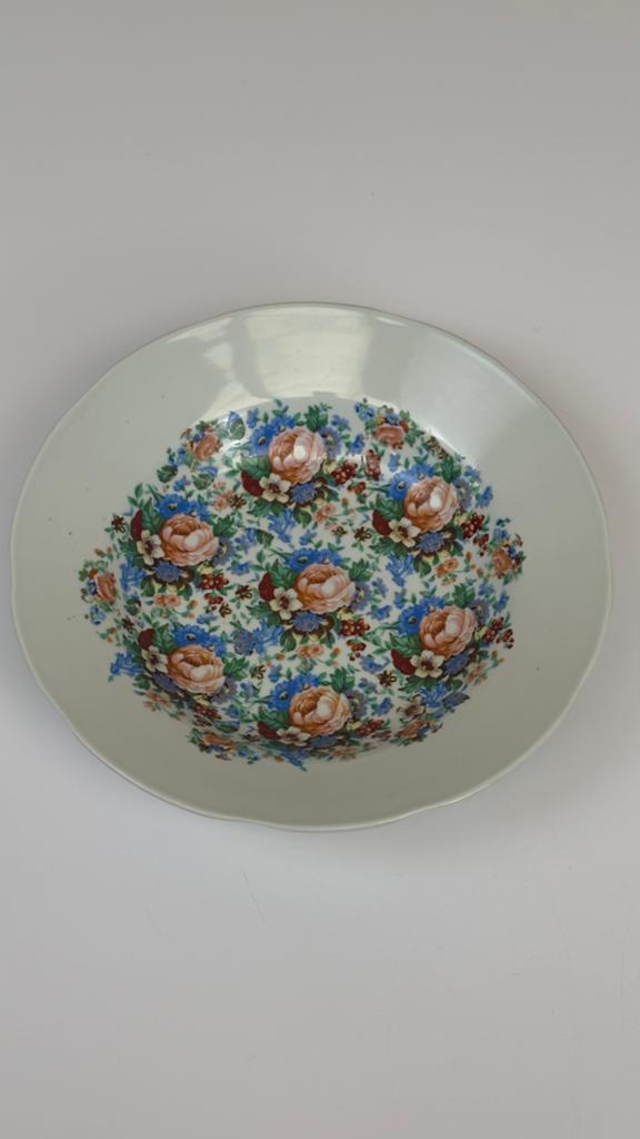Pols Potten design (fruit) schaal / diep bord bloemetjes, Huis en Inrichting, Keuken | Servies, ., Ophalen of Verzenden, Zo goed als nieuw