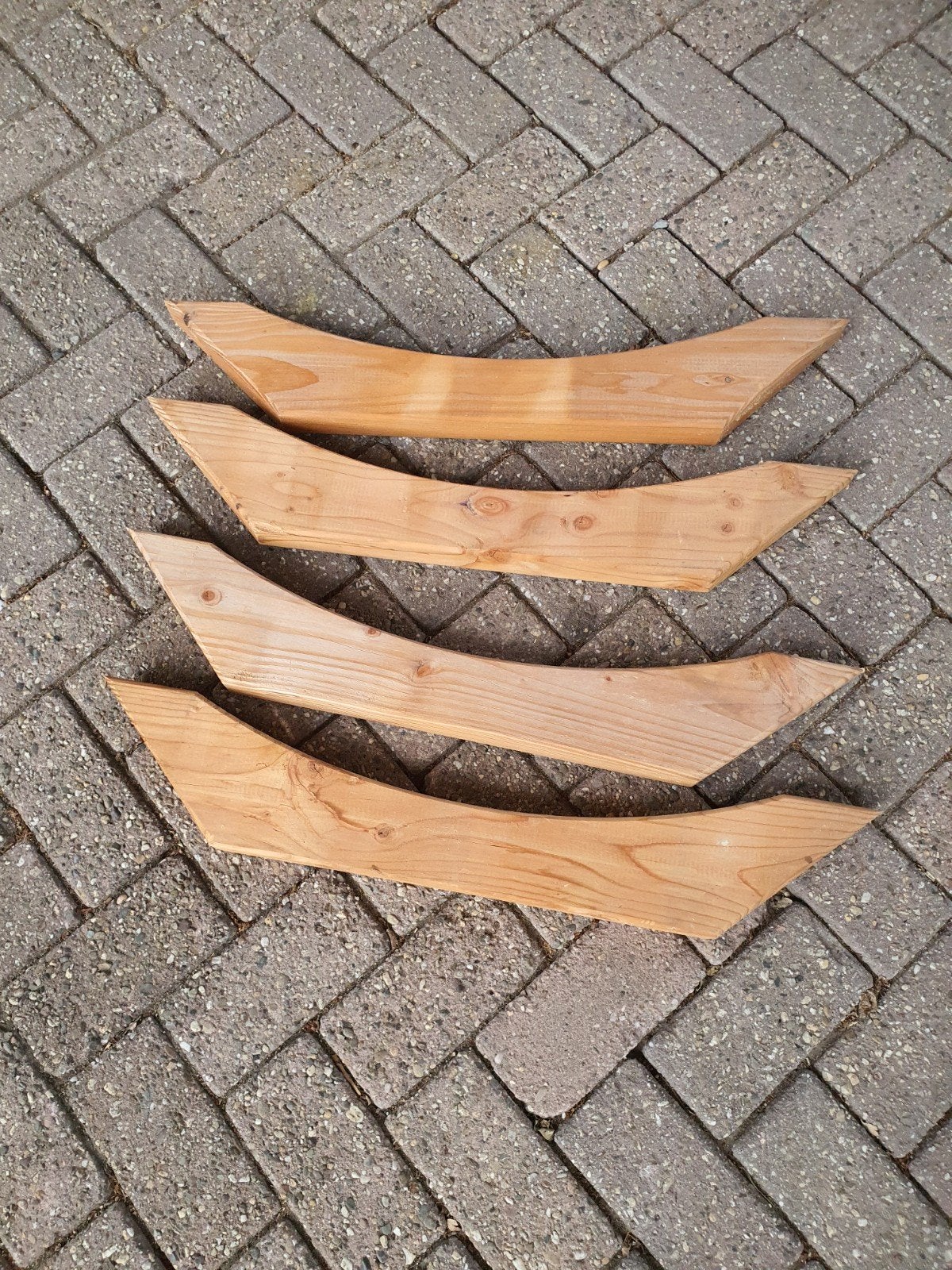 Houten schoren 8 stuks, Ophalen of Verzenden
