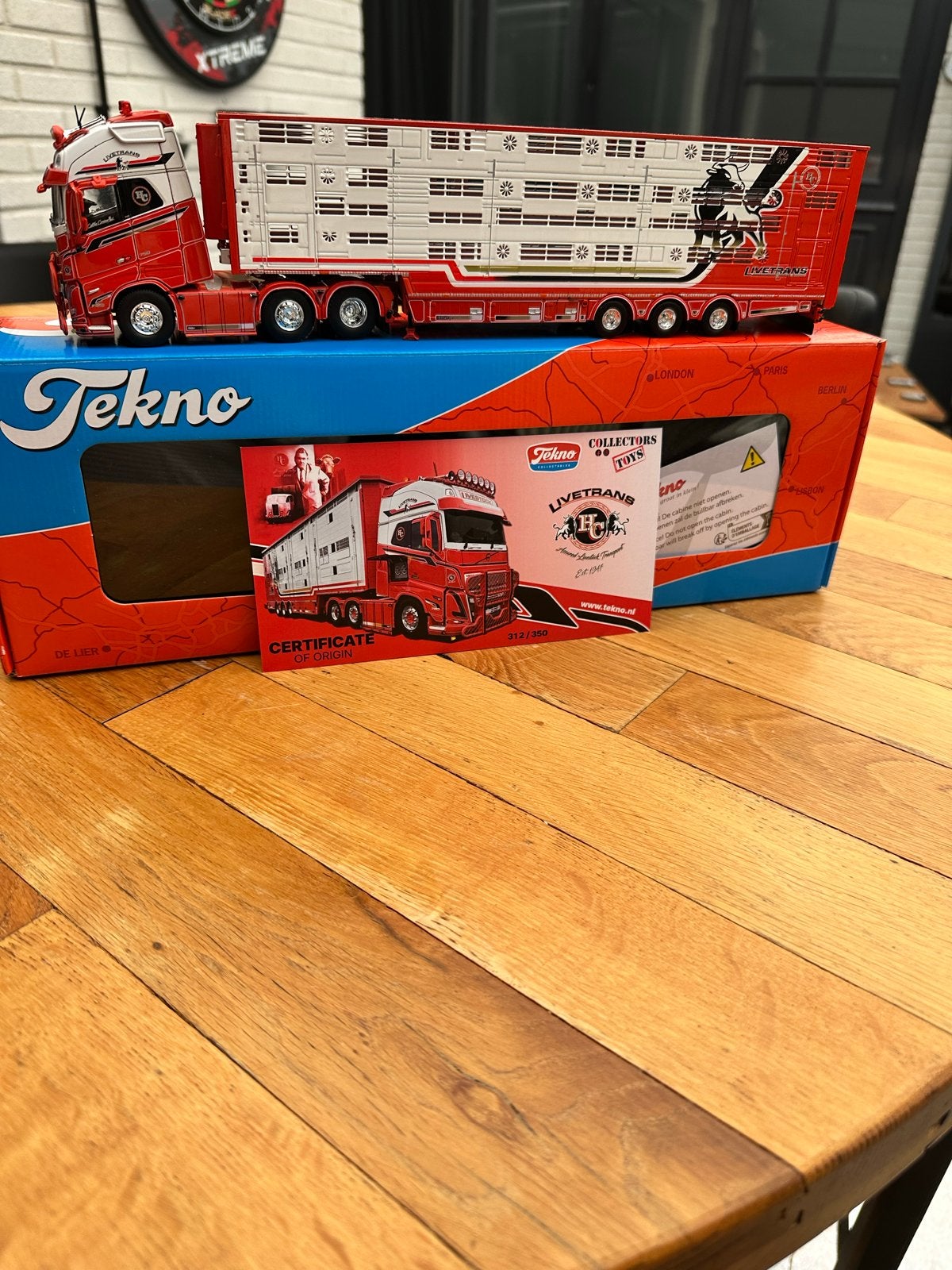 Tekno Livetrans Scania S580 V8 The Cattle Cruiser model, Hobby en Vrije tijd, Overige merken, 1:32 tot 1:50, Ophalen of Verzenden