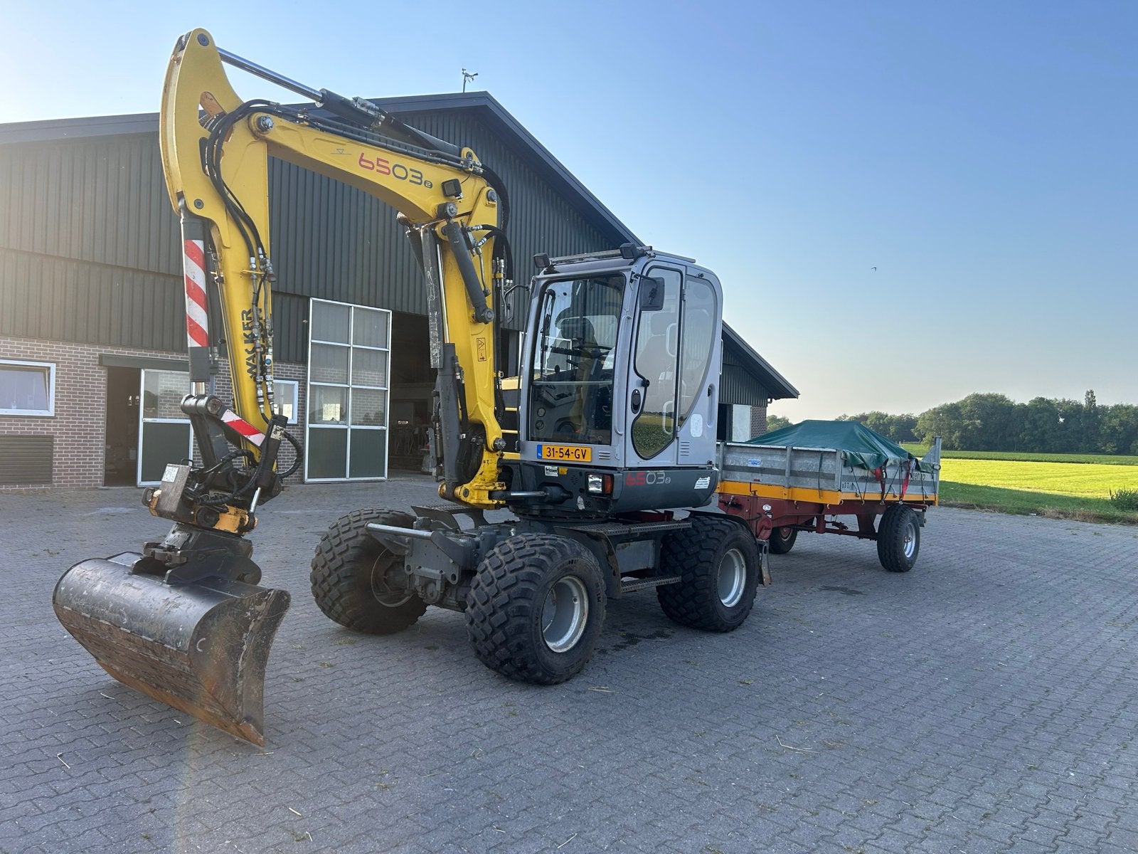 Wacker Neuson 6503e Mobiele Graafmachine met Jako Tiger 35, Ophalen, Graafmachine