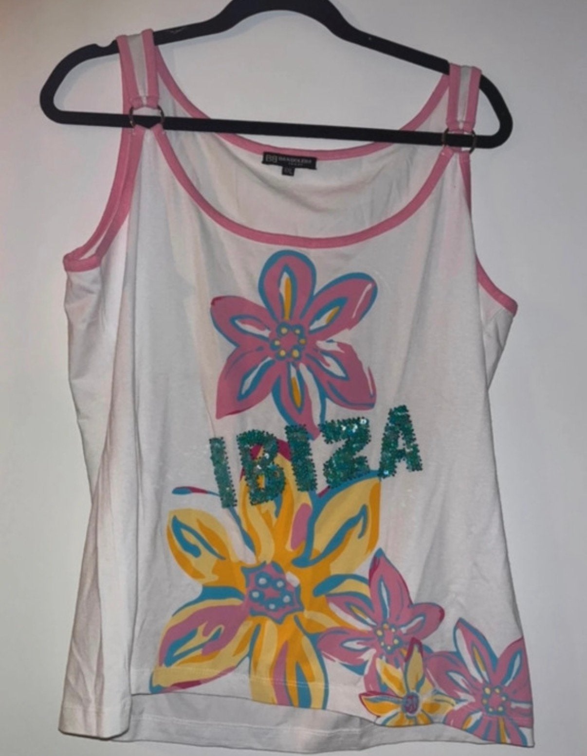 Bandolera top ibiza style maat XXL, Kleding | Dames, Wit, Maat 46/48 (XL) of groter, Ophalen of Verzenden, Zo goed als nieuw