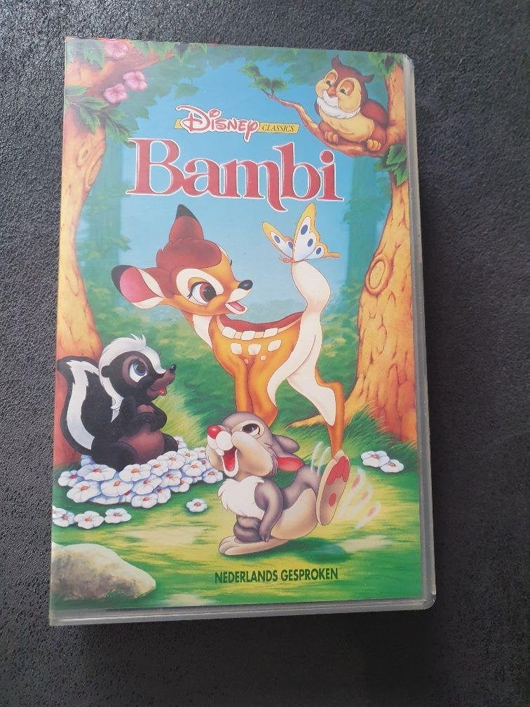 Bambi film VHS, Alle leeftijden, Zo goed als nieuw, Ophalen of Verzenden, Nederlands