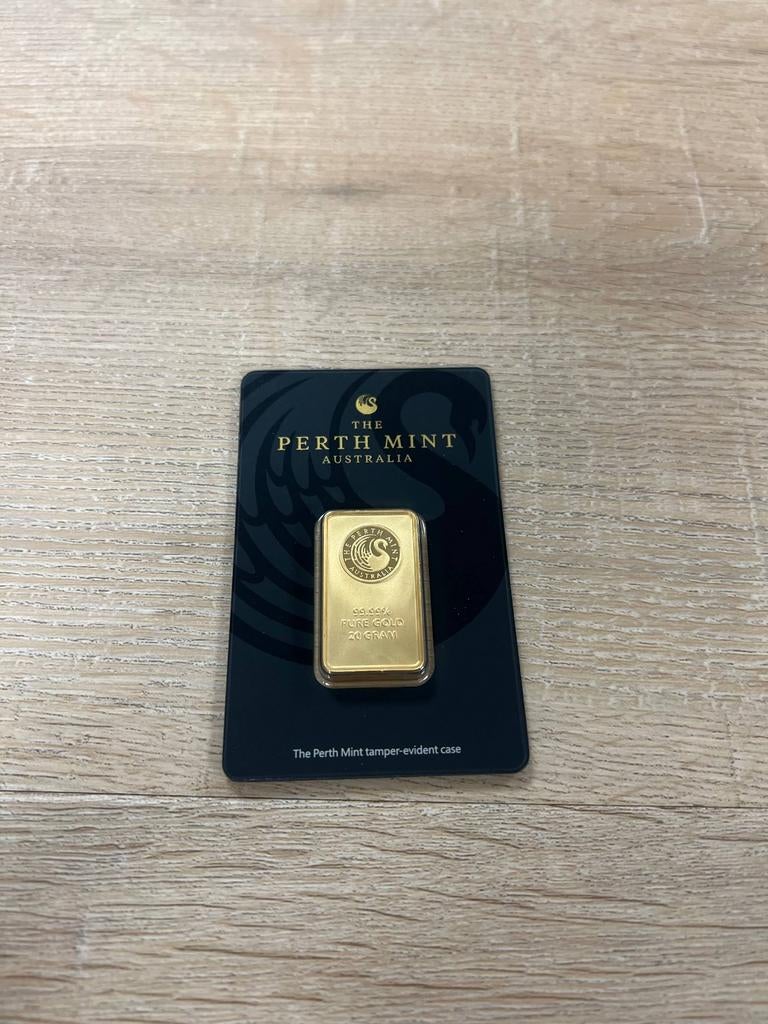 The Perth Mint goudbaar 20gr 99,99%, Ophalen, Goud