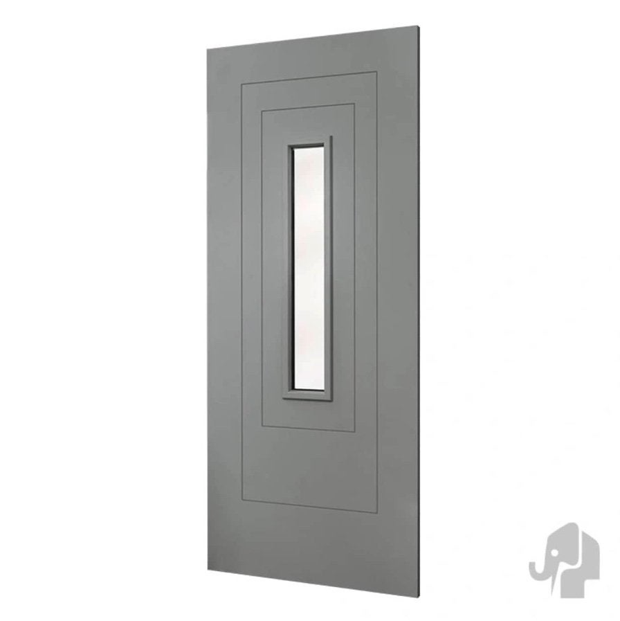Houten voordeur Moritz met HR++ glas Stomp, Niet ingevuld, 80 tot 100 cm, Niet ingevuld, Nieuw