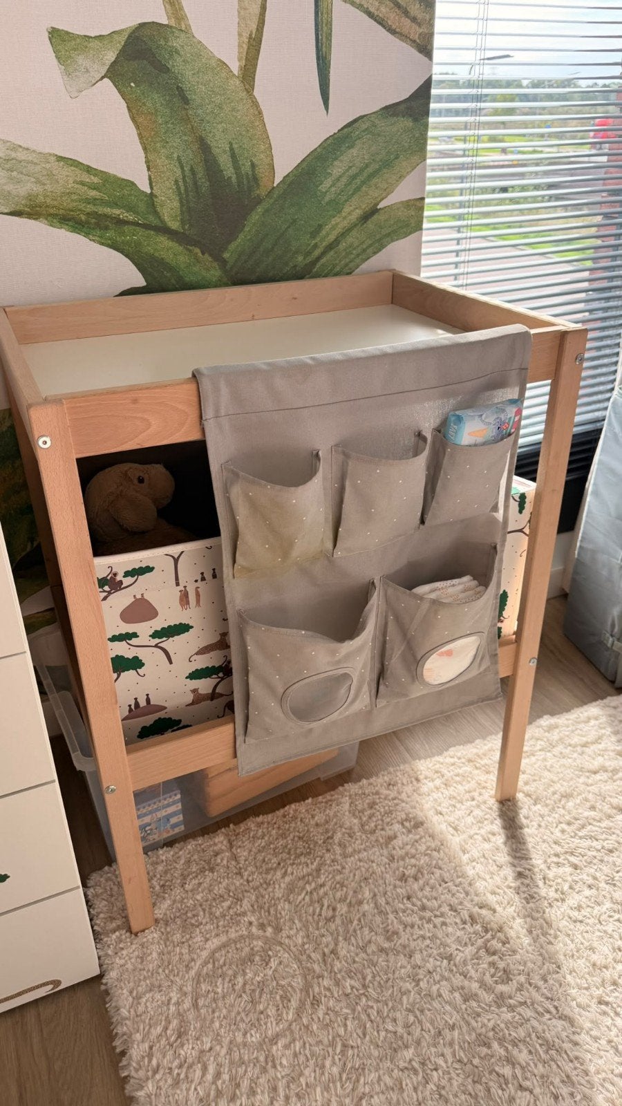 Ikea Sniglar Verschoontafel Commode Beuken/Wit, Kinderen en Baby's, Minder dan 75 cm, 50 tot 70 cm, Zo goed als nieuw, Voetruimte