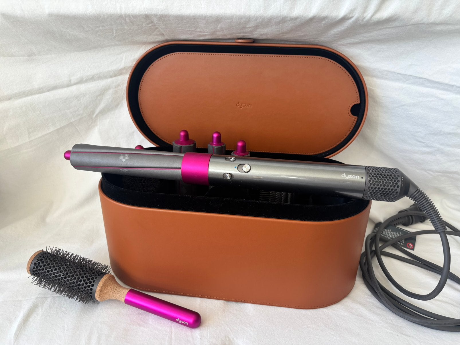 Dyson Airwrap Long - Pink, Ophalen, Zo goed als nieuw, Föhn of Haardroger