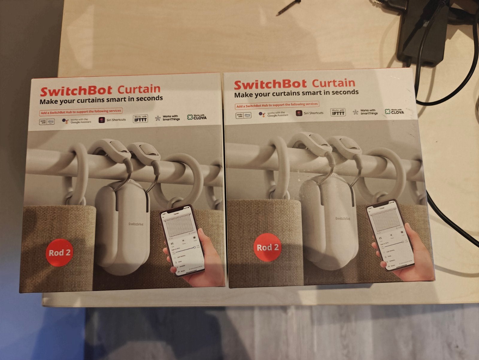 SwitchBot Curtain - Rod 2, Nieuw, Kunststof, Ophalen of Verzenden, Modern