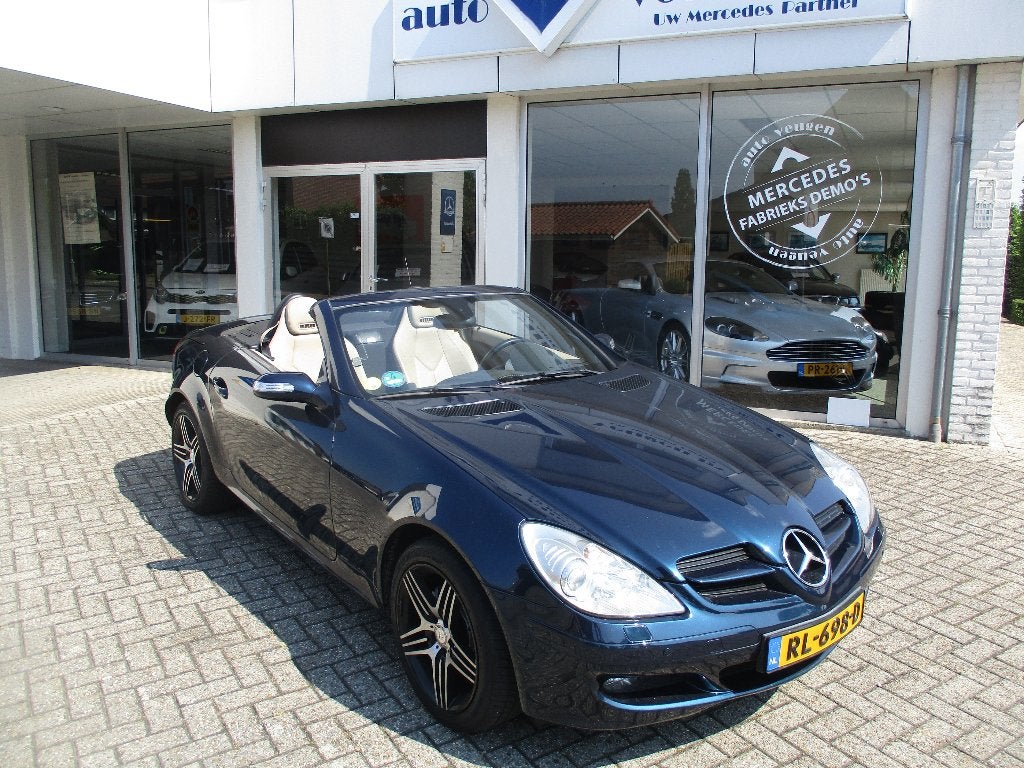 Mercedes-Benz SLK 1.8 Slk200 Kompr Roadster 2004 Blauw, Achterwielaandrijving, 4 cilinders, Blauw, 1796 cc