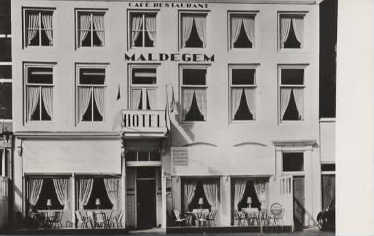 Vlissingen Hotel Café Restaurant Maldegem Beursplein, Verzenden, 1960 tot 1980, Ongelopen, Zeeland