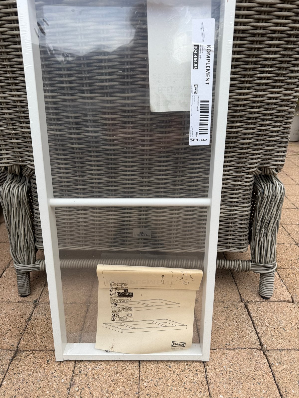 IKEA KOMPLEMENT Kledingroede wit 75x35 cm nieuw, Huis en Inrichting, Ophalen, Nieuw, 50 tot 100 cm, Minder dan 100 cm