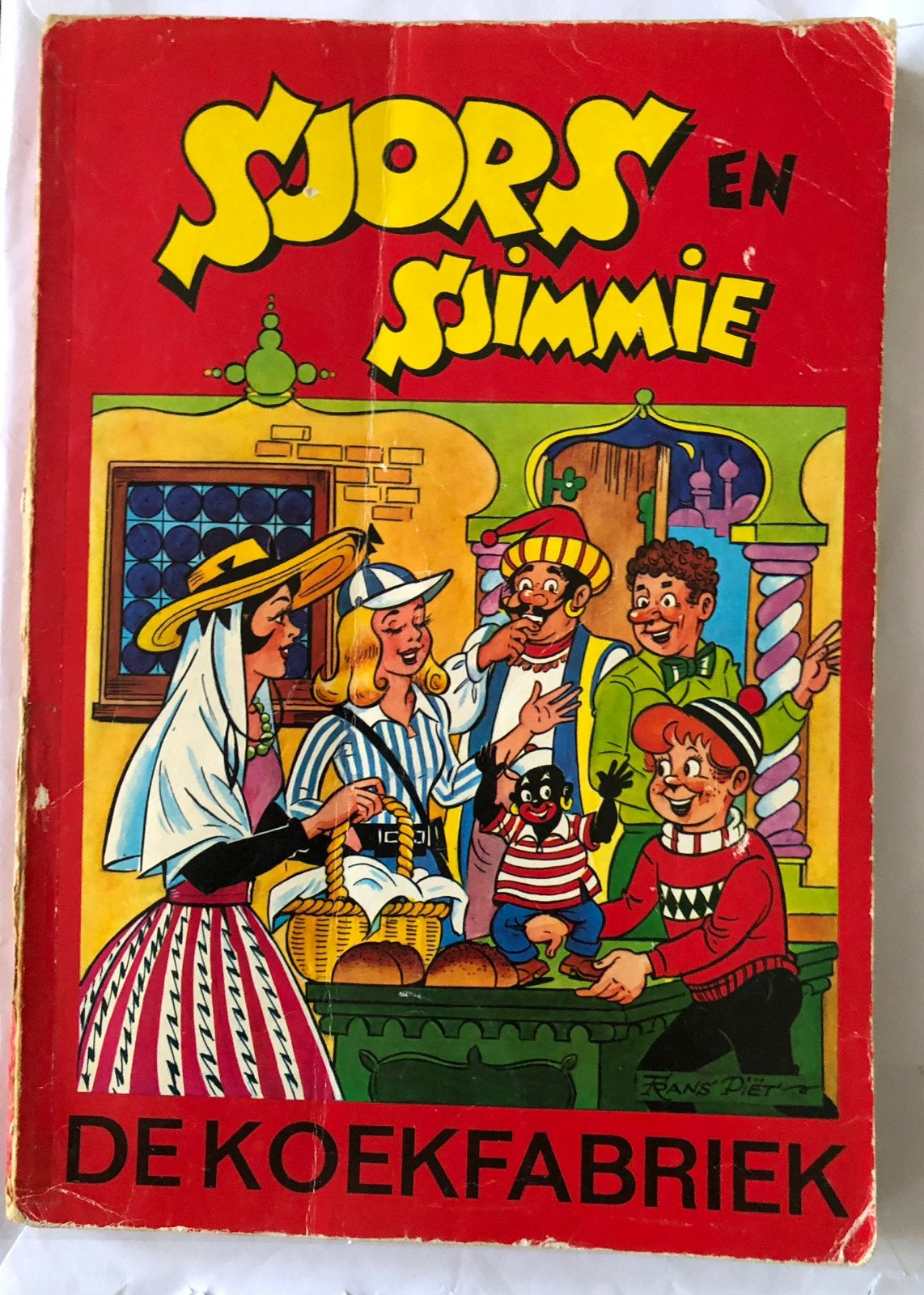 SJORS EN SJIMMIE DE KOEKFABRIEK 1E DRUK 1970, Eén stripboek, Ophalen of Verzenden, Gelezen